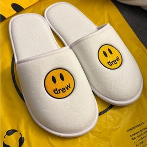 Drew House by Justin Bieber Mascot Drew House Slippers - White Size S/M